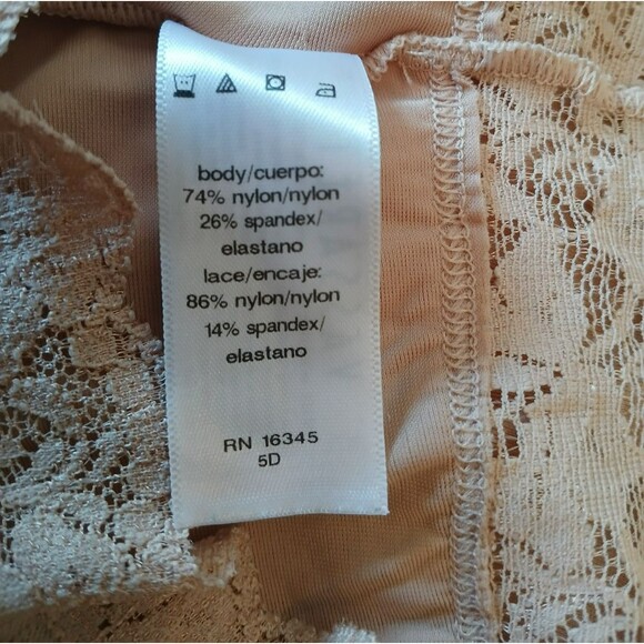 Vassarette Women's Slip Skirt Elastic Waist with Back Slit Vintage XL - Picture 5 of 5